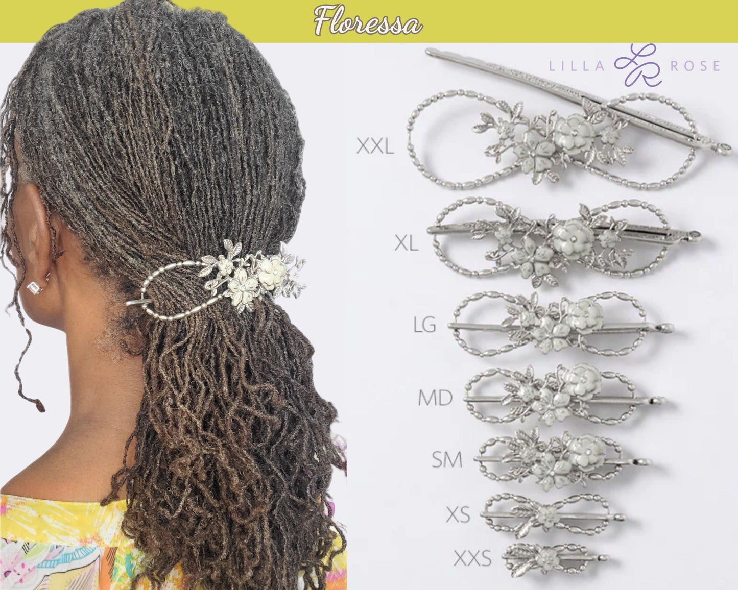 Lilla Rose Hair Accessories -for Natural Hair & Sisterlocks -Floressa