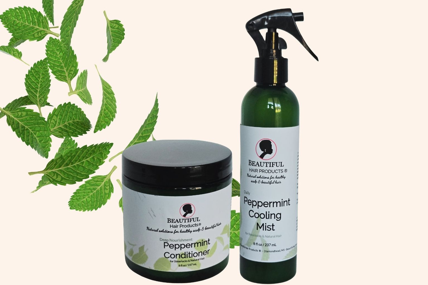 Peppermint Crown Starter Kits banner with crown imagery and beginner-friendly elements in pink and cream brand colors