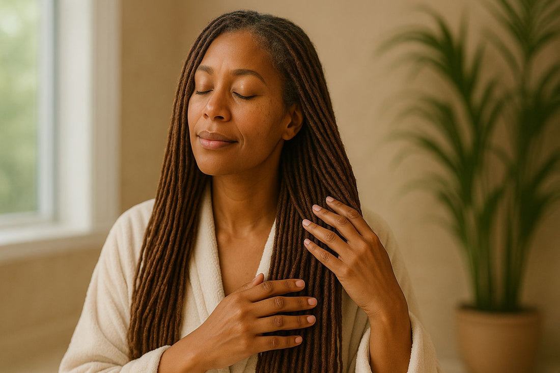 Sisterlocks model with soft shine—Porosity is the key to hydrated, happy Sisterlocks