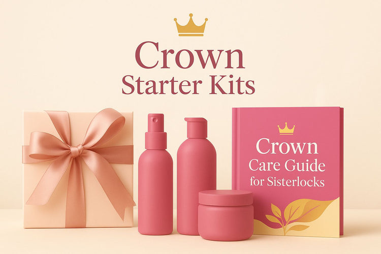 Crown Starter Kits banner with crown imagery and beginner-friendly elements in pink and cream brand colors