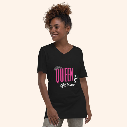 Queen of Steam T-Shirt - Celebrate your hair steaming routine. Comfortable apparel for hair care enthusiasts & steaming queens.